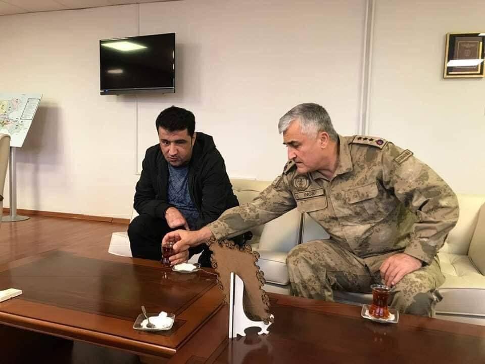 Malatya İl Jandarma Alay Komutanı Kıdemli Albay Necmi İnce ve Gazi Yalçın Yedek