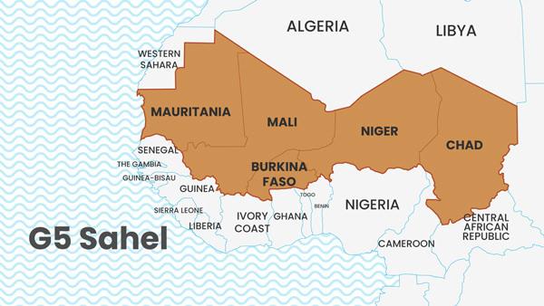 Nijer, Burkina Faso, Mali, Moritanya ve Çad'dan oluşan G5 Sahel Gücü