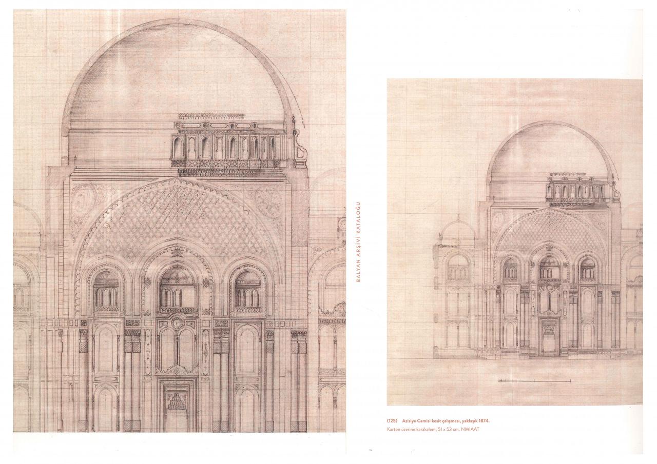 Ermeni Balyanlar ailesi, camiyi dört farklı şekilde tasarladı. Bir minareden, dört minareliye kadar dört farklı şekilde, Sultana sunuldu.