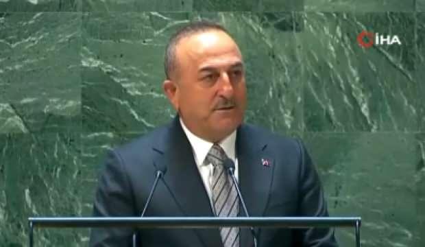 Çavuşoğlu'ndan BM Genel Kurulu'nda Yunanistan'a sert çıktı