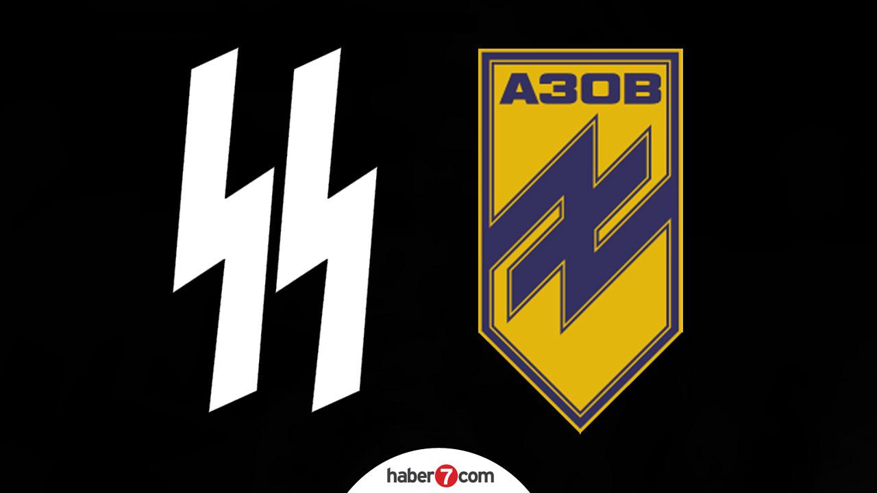 Waffen-SS ile Azov Taburunun logoları