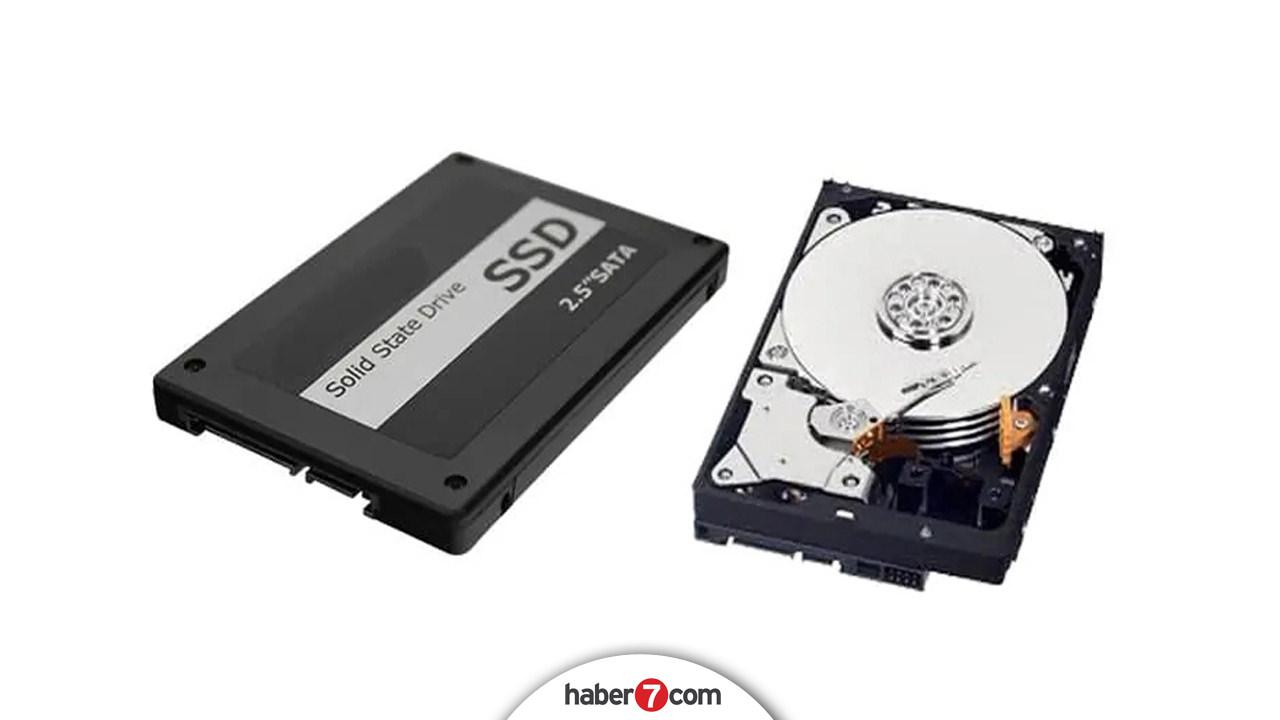 SSD (Soldaki) ve HDD (Sağdaki)