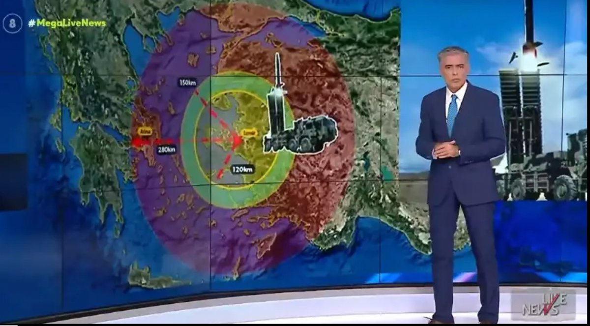BORA balistik füze savunma sistemi Yunan televizyonunda