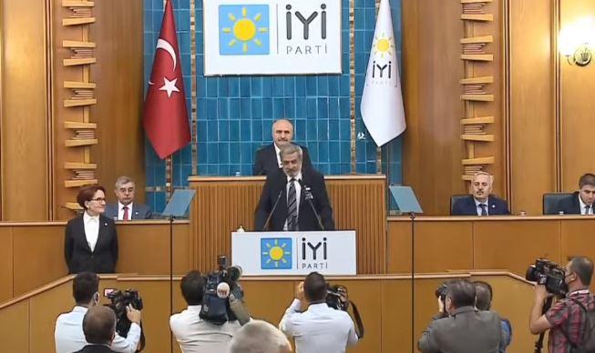 İYİ Parti Genel Başkanı Meral Akşener ve Gazeteciler Cemiyeti Başkanı Nazmi Bilgin