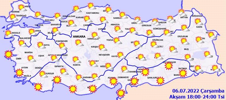 Günün Hava Durumu Haritası