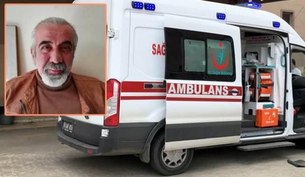 Hasta taşırken kalp krizi geçiren şoför hayatını kaybetti