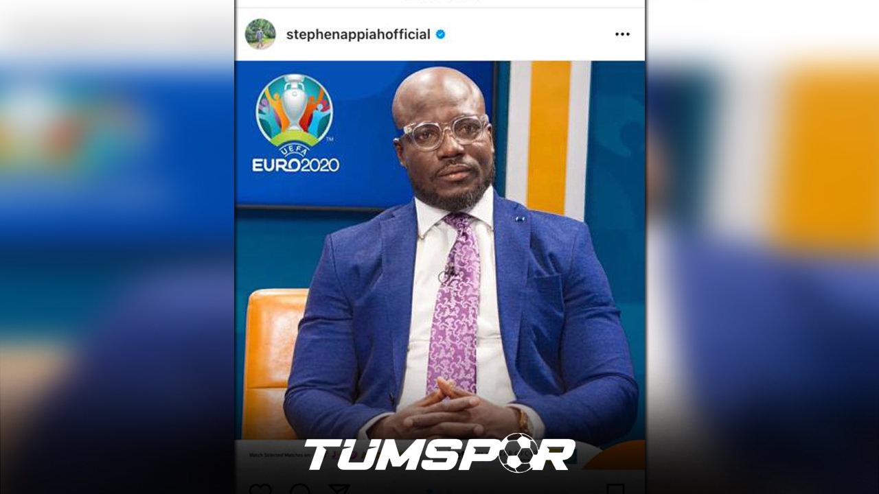 Stephen Appiah, EURO 2020 lansmanında konuşurken