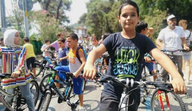Büyükada’da Kur'an kursu öğrencilerine özel bisiklet turu