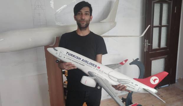 Amasya’da evinde maket uçak yapıyor, Almanya’dan bile sipariş aldı   