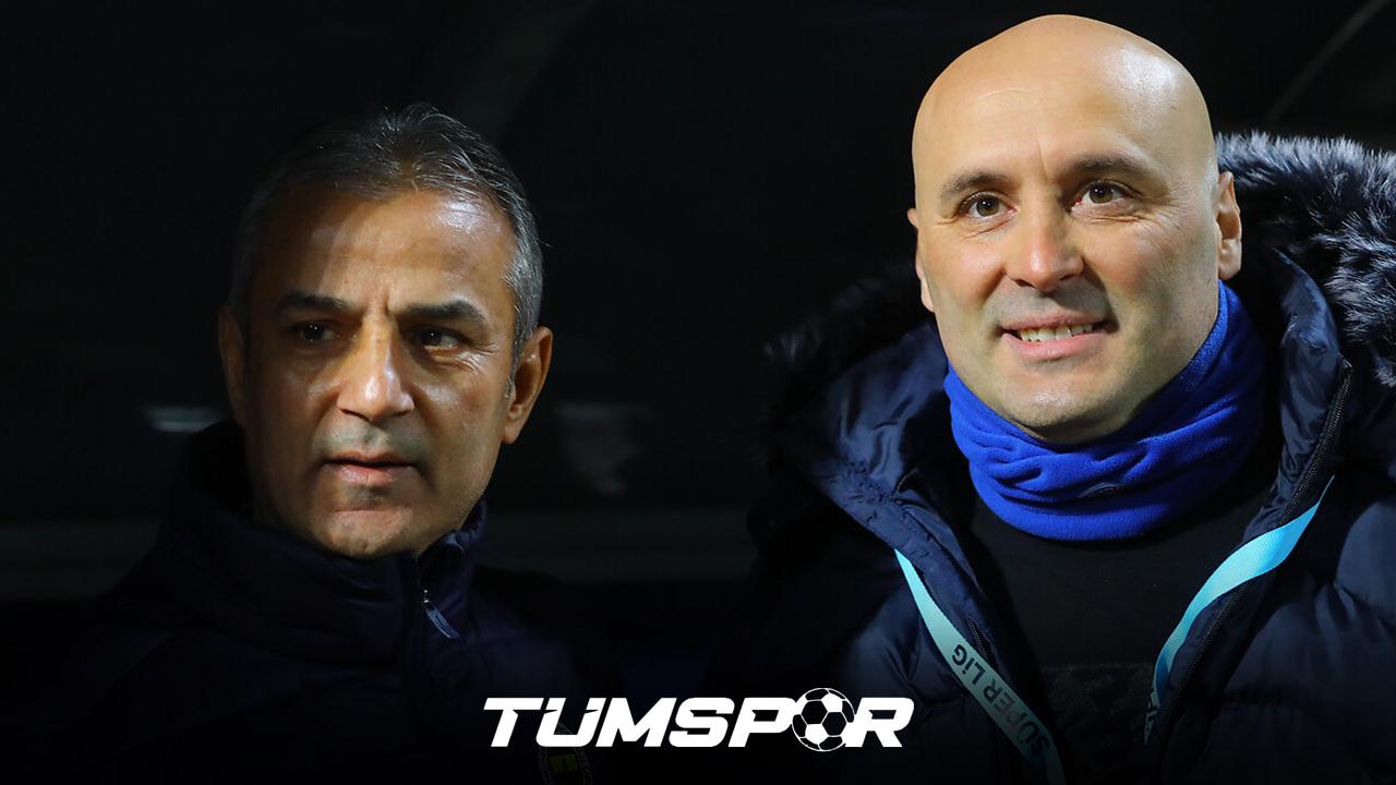 Fenerbahçe'nin eski teknik direktörü İsmail Kartal ile Sami Uğurlu