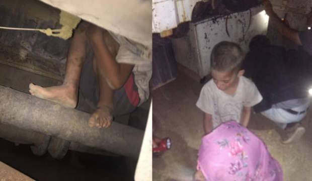 Kayıp olarak aranan çocuk kamyonun altında uyurken bulundu