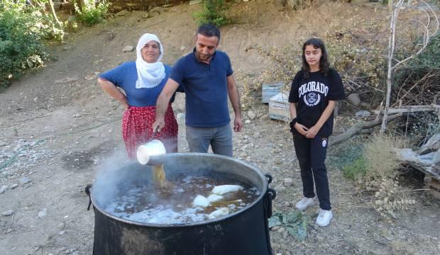 Malatya’da “bulgur” kazanları kaynatılmaya başlandı