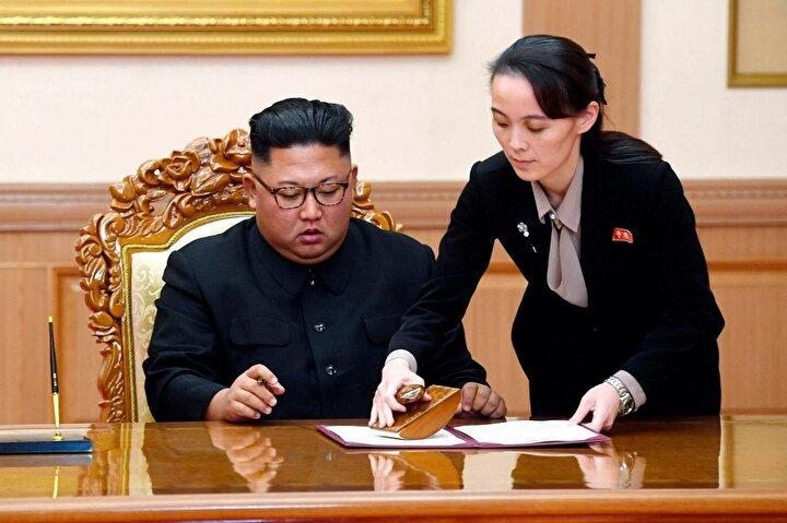 Kim Jong-un ve genç kardeşi Kim Yo-jong