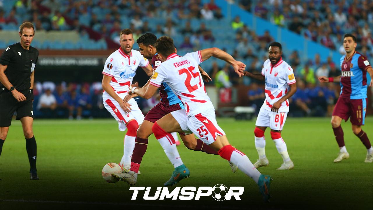 Trabzonspor Kızılyıldız maçından bir fotoğraf