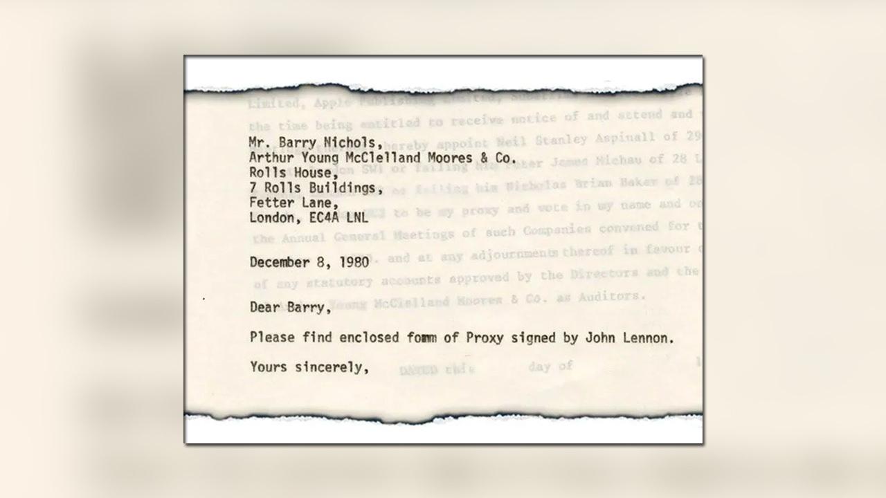 John Lennon'un son mektubu
