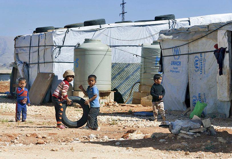 BM'nin Suriye'nin kuzeyinde kurduğu mülteci kampı