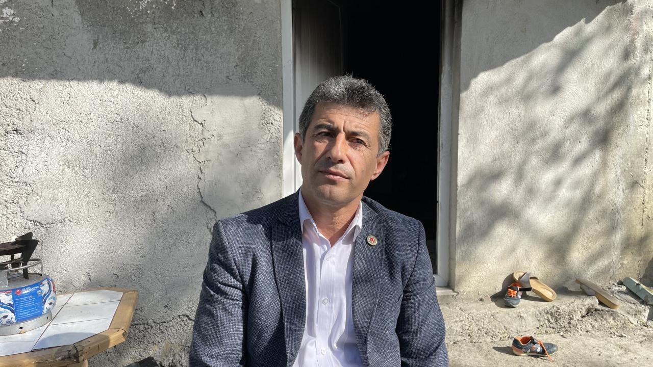 Zonguldak'ta Bayçık ailesi'nin yangında küle dönen evi