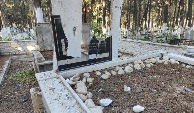 Aydın'da mezarlığa çirkin saldırı