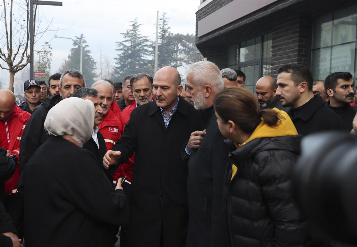 İçişleri Bakanı Süleyman Soylu, deprem sonrası Düzce'ye gitti