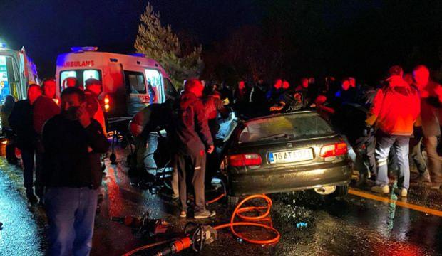 Bursa’da şerit ihlali yapan otomobil karşı yöndeki imamı canından etti: 1 ölü, 5 yaralı
