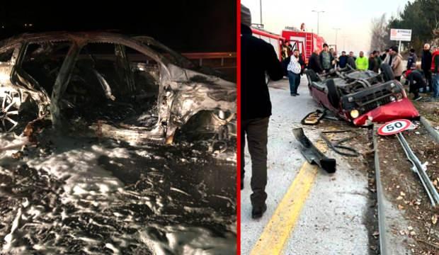 Ankara&rsquo;da iki ayrı b&ouml;lgede iki feci kaza: 4 &ouml;l&uuml;, 4 yaralı