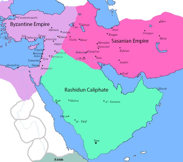 Bizans-Pers savaşları sonrası çizilen sınır