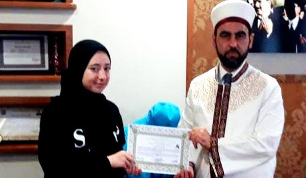 Kazakistan’dan gelen Martysheva, Tuğçe ismini alarak İslam’la şereflendi!