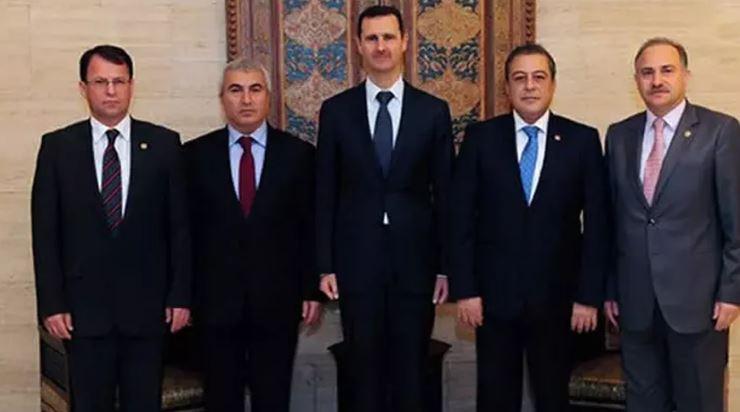 CHP'li yöneticiler ve Esad