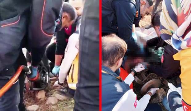 Siirt’te 15 yaşındaki genç, tarlada ayağını çapa makinesine kaptırdı!
