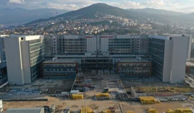 Bursa'da 1315 yataklı devlet hastanesinde sona yaklaşıldı