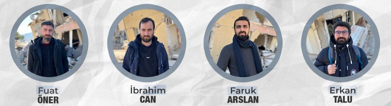 Haber7 ekibinden Fuat Öner, İbrahim Can, Faruk Arslan ve Erkan Talu deprem bölgesinden bildiriyor.