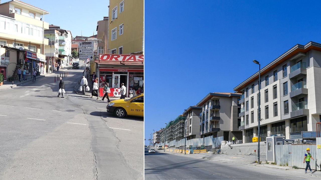 Üsküdar'ın Kirazlıtepe mahallesinde yapılan kentsel dönüşüm çalışması (Öncesi ve sonrası)