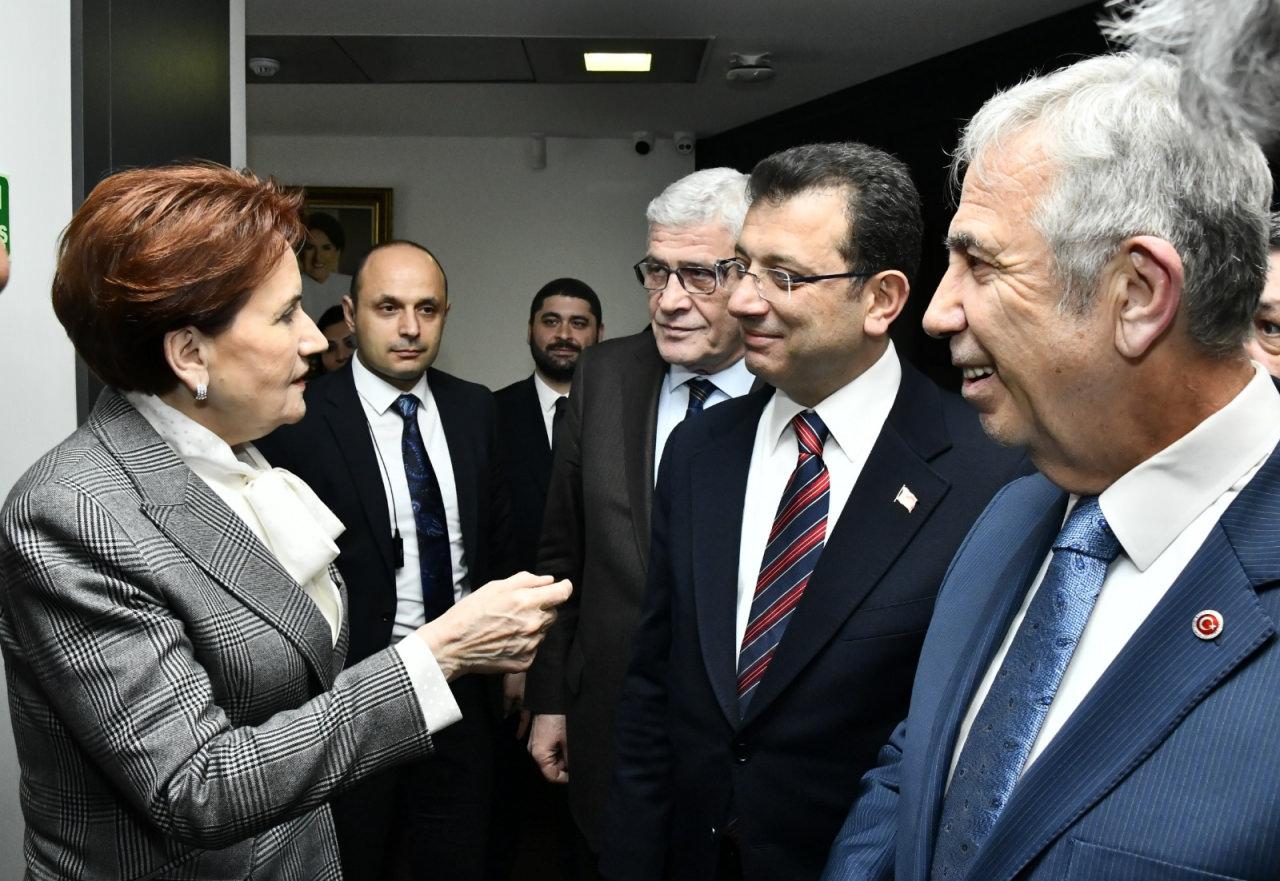 Son dakika: İmamoğlu ve Yavaş İYİ Parti Genel Merkezi'nde Meral Akşener ile görüştü!