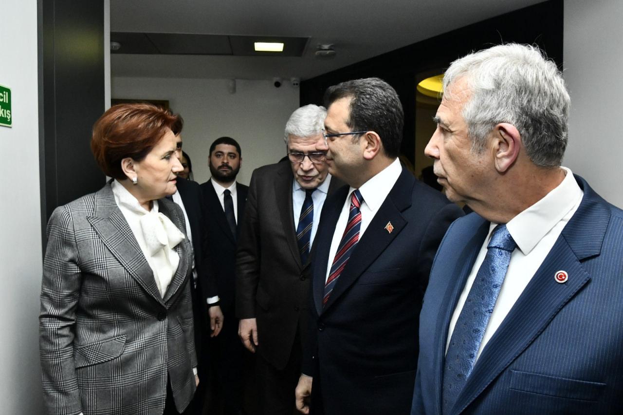 Son dakika: İmamoğlu ve Yavaş İYİ Parti Genel Merkezi'nde Meral Akşener ile görüştü!
