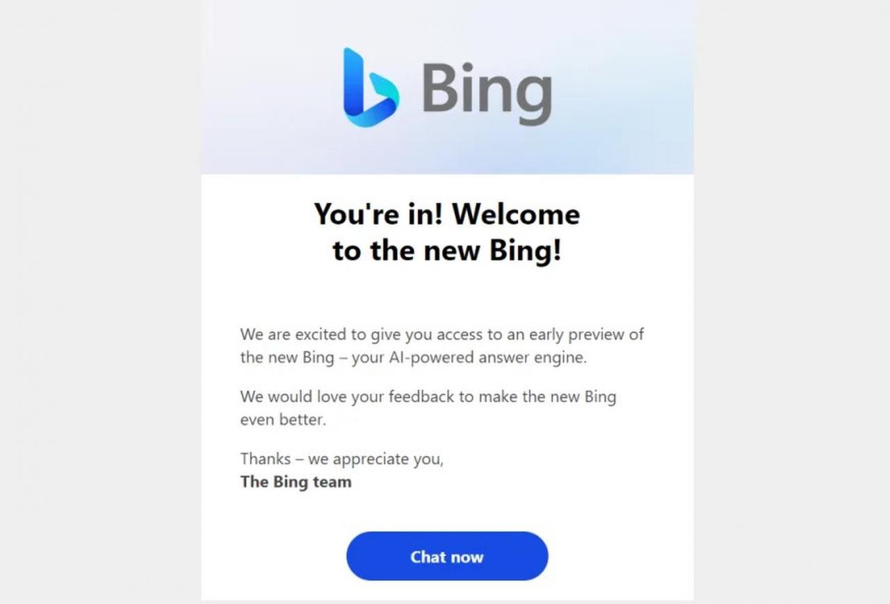 'Yeni Bing | Microsoft'un yapay zeka destekli arama motoru