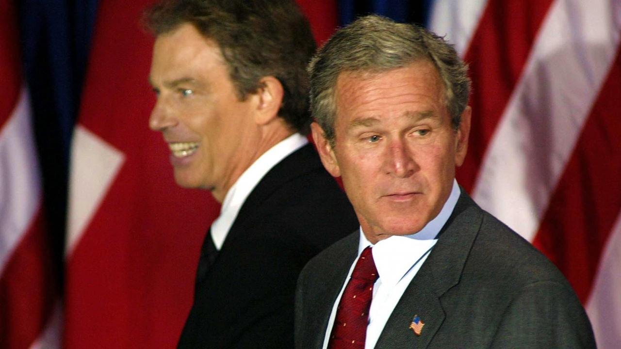 Tony Blair ile George W. Bush