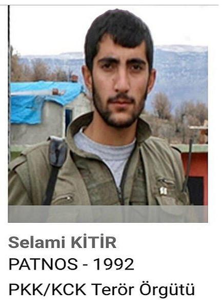Gri listede aranan terörist Selami Kitir
