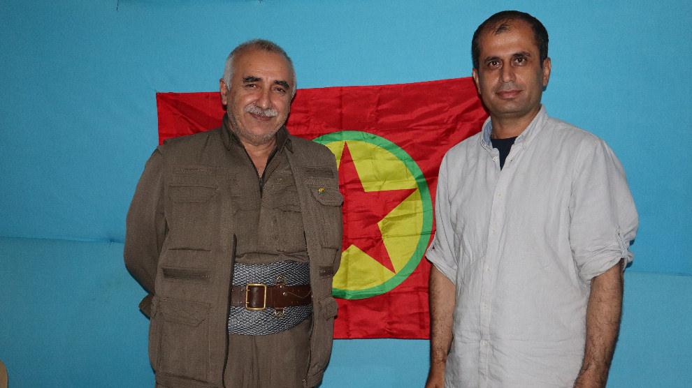 PKK yandaşı gazeteci Amed Dicle ve terör örgütü PKK elebaşı Murat Karayılan