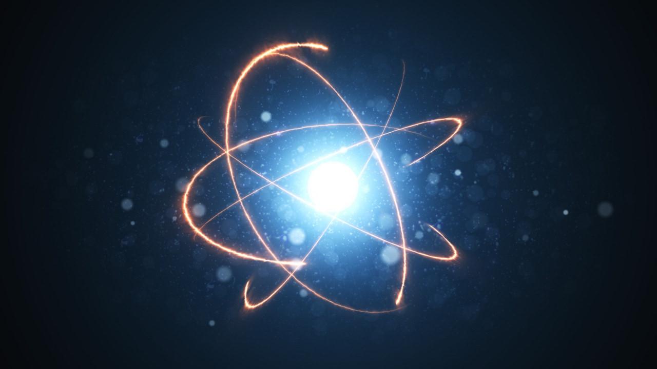 Bir atomun temsili resmi