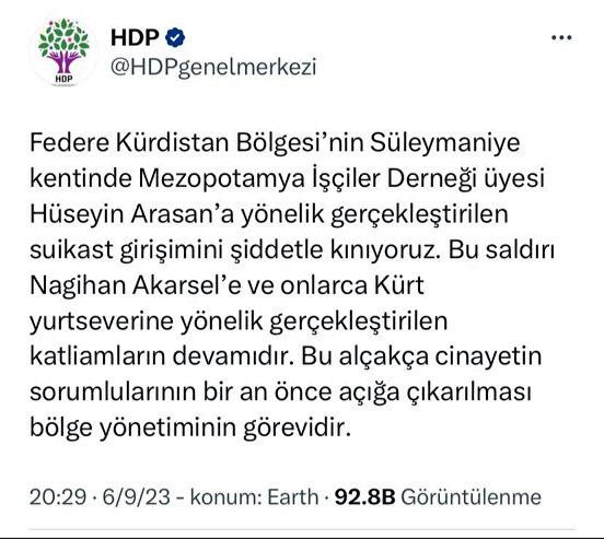 MİT'in PKK operasyonu, HDP'yi rahatsız etti!