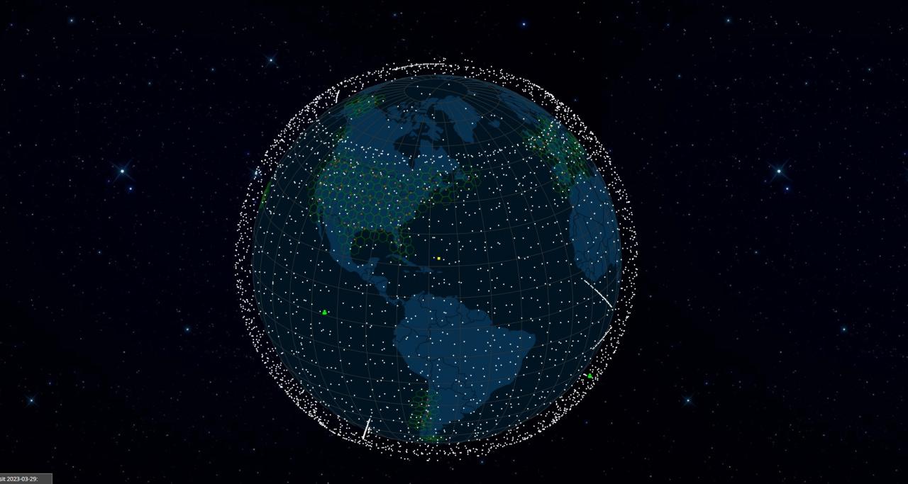 Dünyanın yörüngesinde bulunan Starlink uyduları | SpaceX