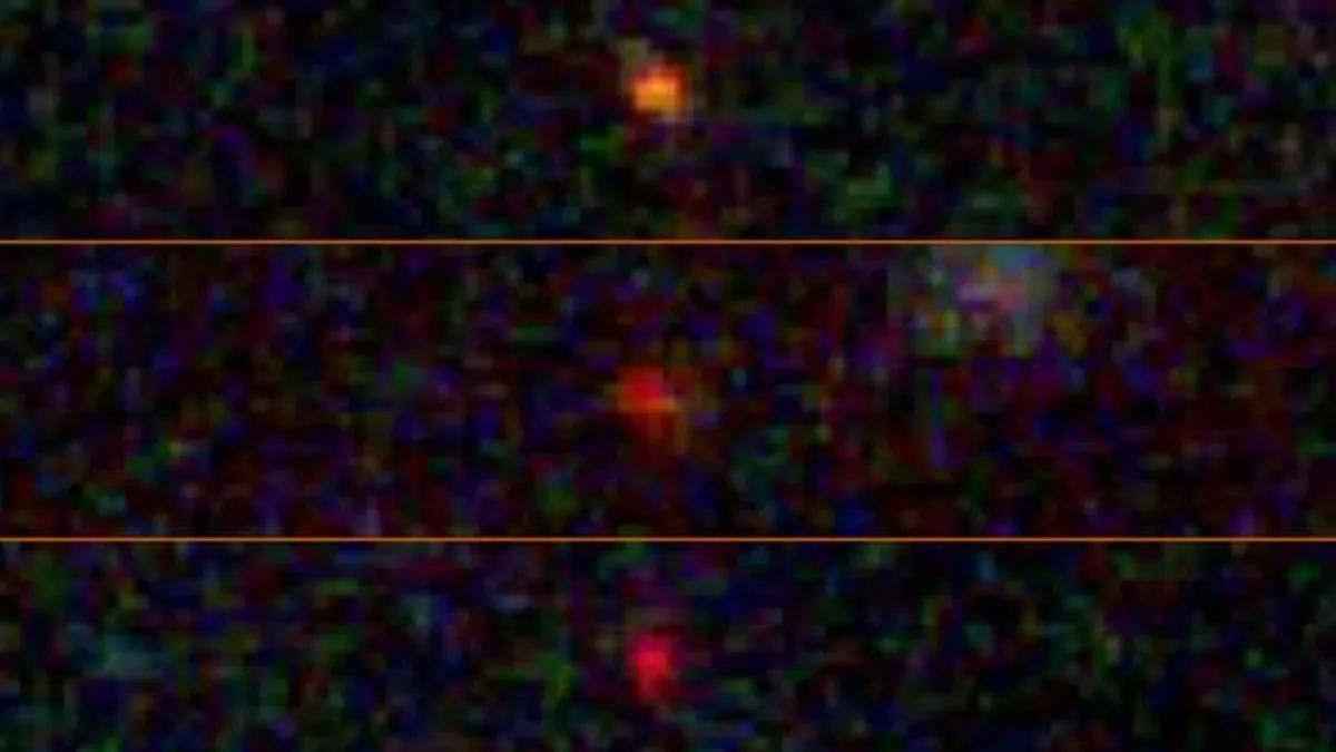 James Webb Uzay Teleskobu'nun kayda almış olduğu üç karanlık yıldız