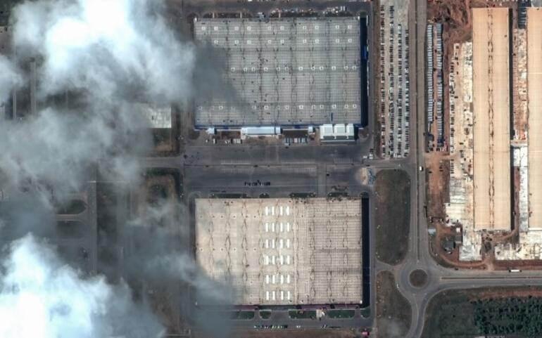 Tataristan'daki Alabuga tesisinin uydu görüntüsü