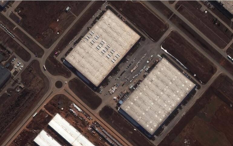 Tataristan'daki Alabuga tesisinin uydu görüntüsü