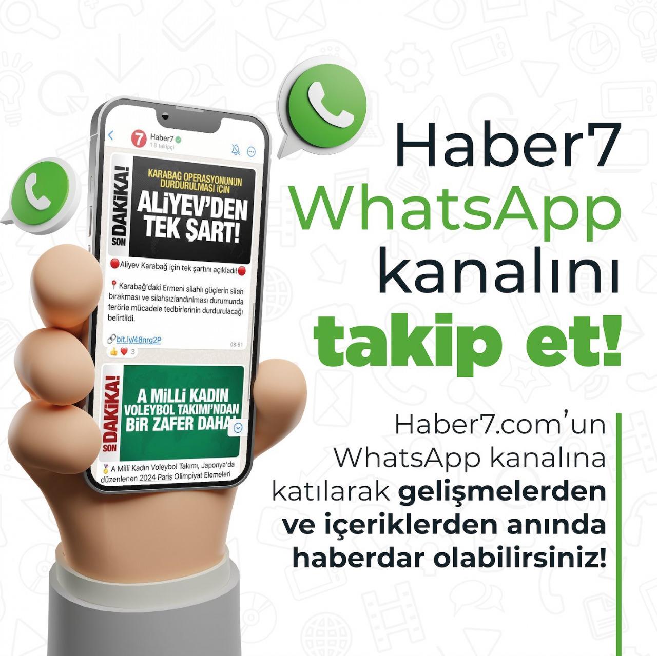 Gündemden geri kalmayın | Haber7.com WhatsApp kanalını takip edebilirsiniz.
