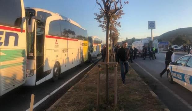 İşçileri taşıyan otobüsler birbirine girdi: 36 yaralı