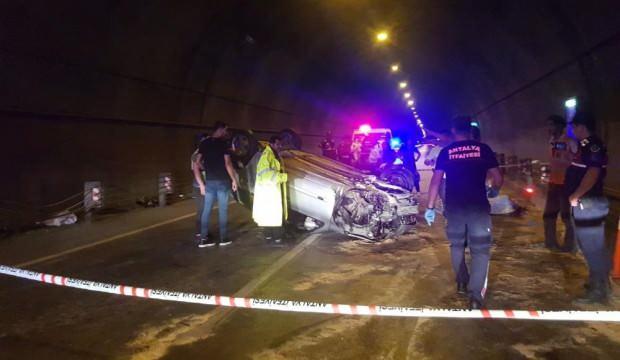 Tünelde feci kaza: 2 kişi hayatını kaybetti