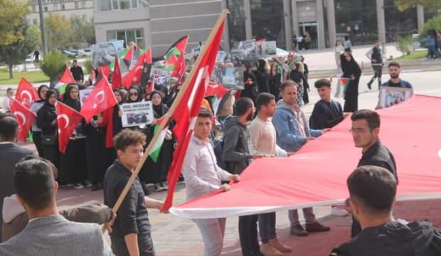 Aksaray’da öğrenciler Gazze için yürüdü!