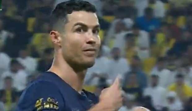 Ronaldo'dan ilginç tepki! "Hakemi değiştirin"