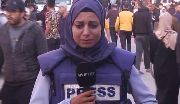 TRT Muhabiri Rubai Halit'in ailesinin evi bombalandı! Canlı yayında zor anlar